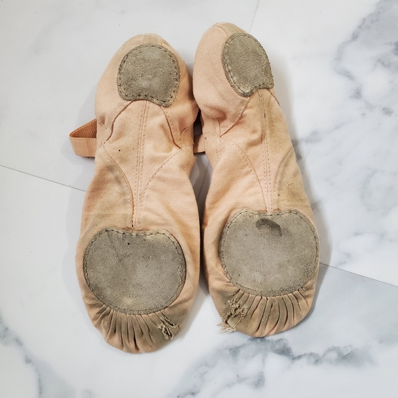 BLOCH Pro Elastic Very Used Ballet Slippers Flats Pink Size 6 - Picture 2 of 6